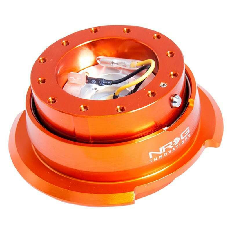 NRG Quick Release Kit - Orange Body/Titanium Chrome Ring - SRK-280OR