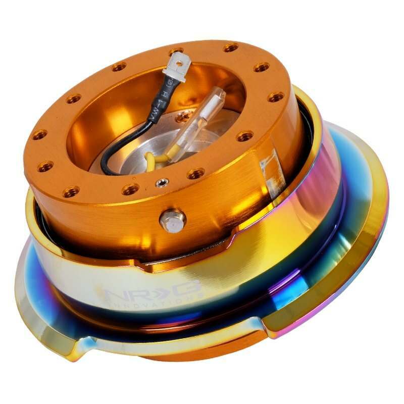 NRG Quick Release - Rose Gold Body/ Neo Chrome Ring - SRK-280RG-MC