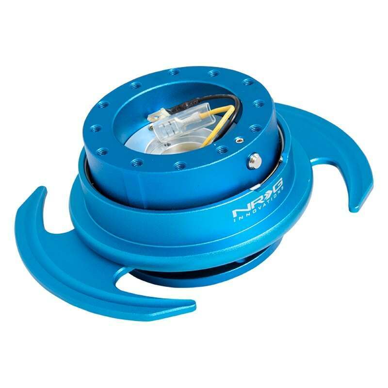 NRG Quick Release Kit - Blue Body/Blue Ring w/Handles - SRK-650BL