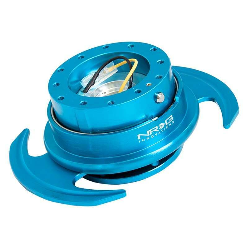 NRG Quick Release Kit - New Blue Body/New Blue Ring w/Handles - SRK-650NB