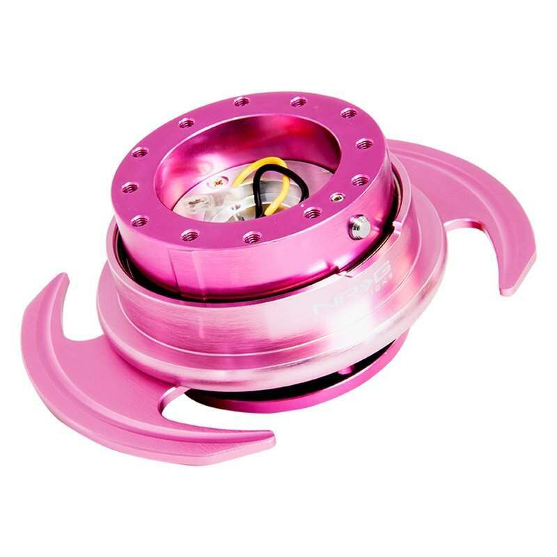 NRG Quick Release Kit - Pink Body/Pink Ring w/Handles - SRK-650PK