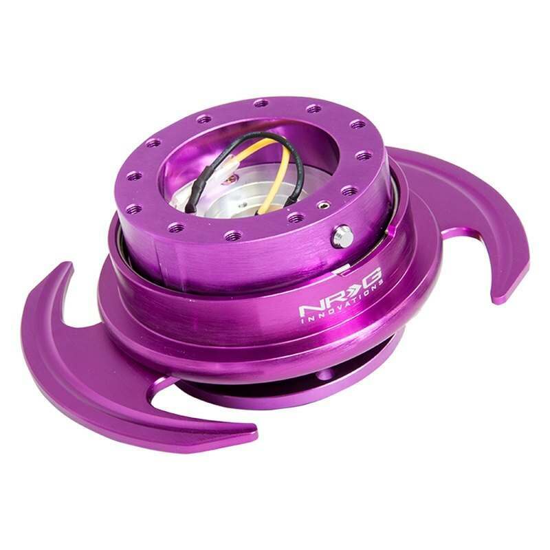 NRG Quick Release Kit - Purple Body/Purple Ring w/ Handles - SRK-650PP