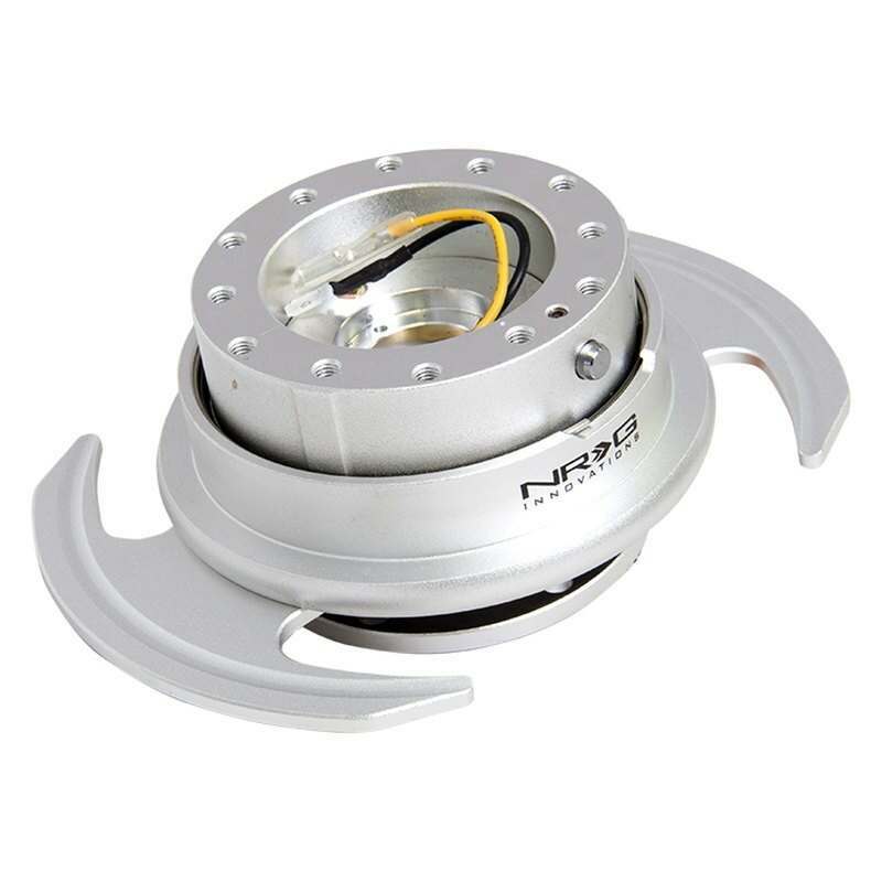 NRG Quick Release Kit - Silver Body/Silver Ring w/Handles - SRK-650SL