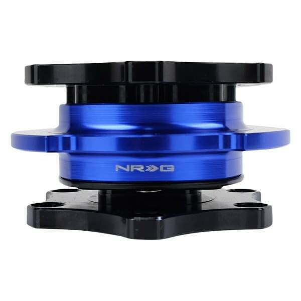 NRG Quick Release - Black Shinny Body / Blue Shinny Ring SFI SPEC 42.1 - SRK-R200BK-BL