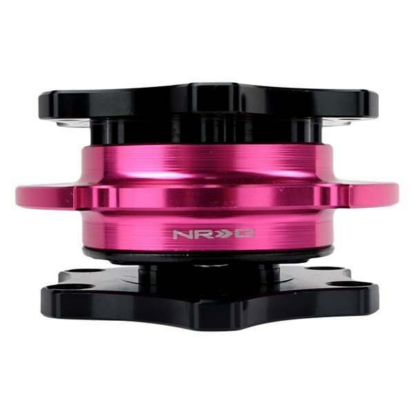 NRG Quick Release - Black Shinny Body / Pink Shinny Ring SFI SPEC 42.1 - SRK-R200BK-PK
