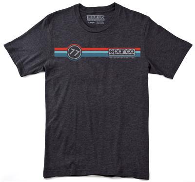 Sparco T-Shirt Circuit Tri Charcoal Small - SP02020CH1S