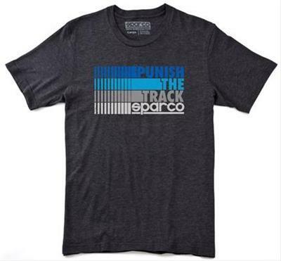 Sparco T-Shirt Punish Charcoal Large - SP02700CH3L