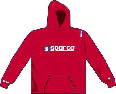 Sparco Sweatshirt Hooded Www Red XSm - SP03100RS0XS