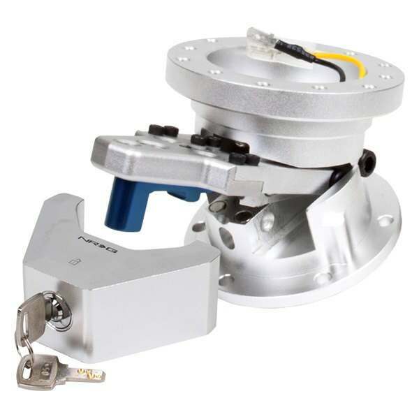NRG Steering Wheel Quick Tilt System with Lock - Silver - SRT-100SL