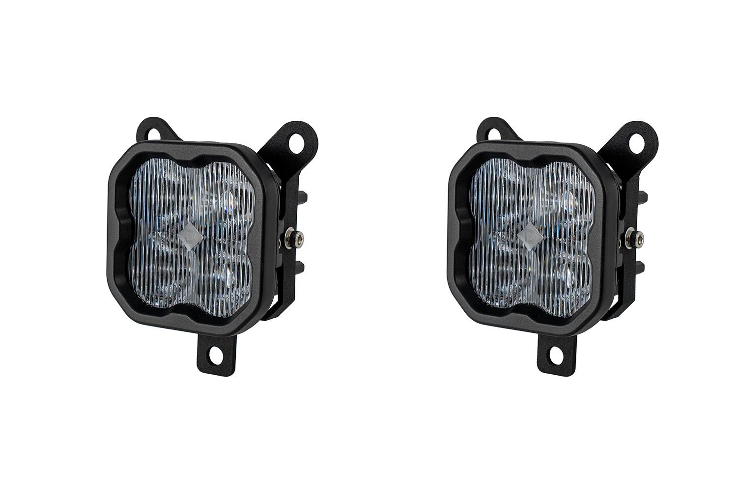 Diode Dynamics SS3 SAE/DOT Type YS Fog Light Kit Yellow (3000K) Pro (36 watts) Yellow SAE Fog - DD8034