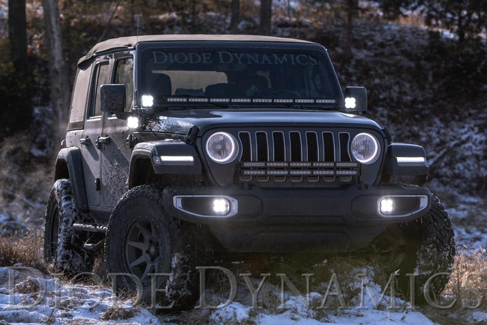 Diode Dynamics - DD6089 - Jeep 2018-2019 Cowl Bracket Kit (2018-2020 Wrangler,2020-2020 Gladiator) - DD6089
