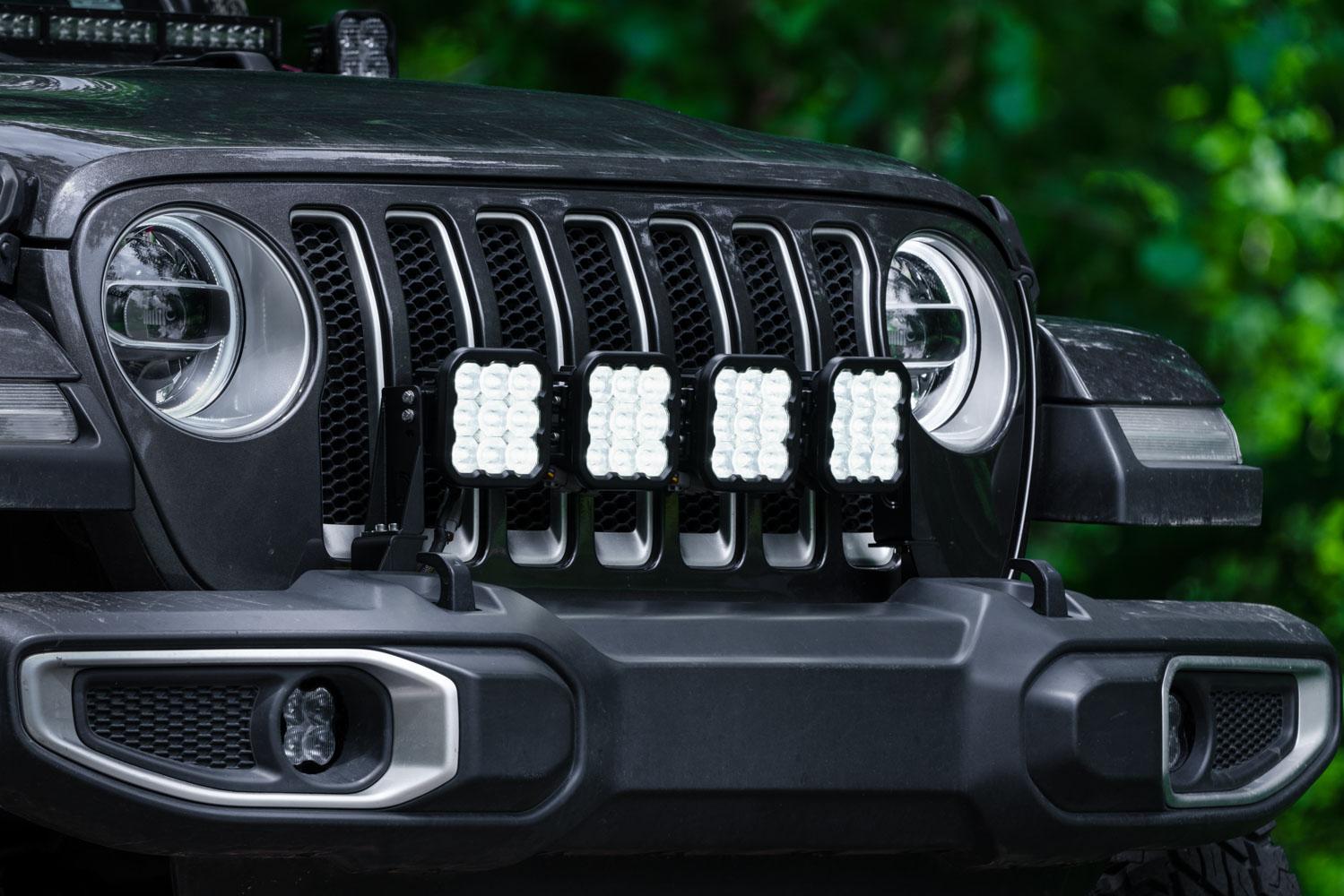 Diode Dynamics Jeep JL SS5 4-Pod CrossLink Grille Lightbar Kit Pro White Combo Diode Dynamics - DD7268