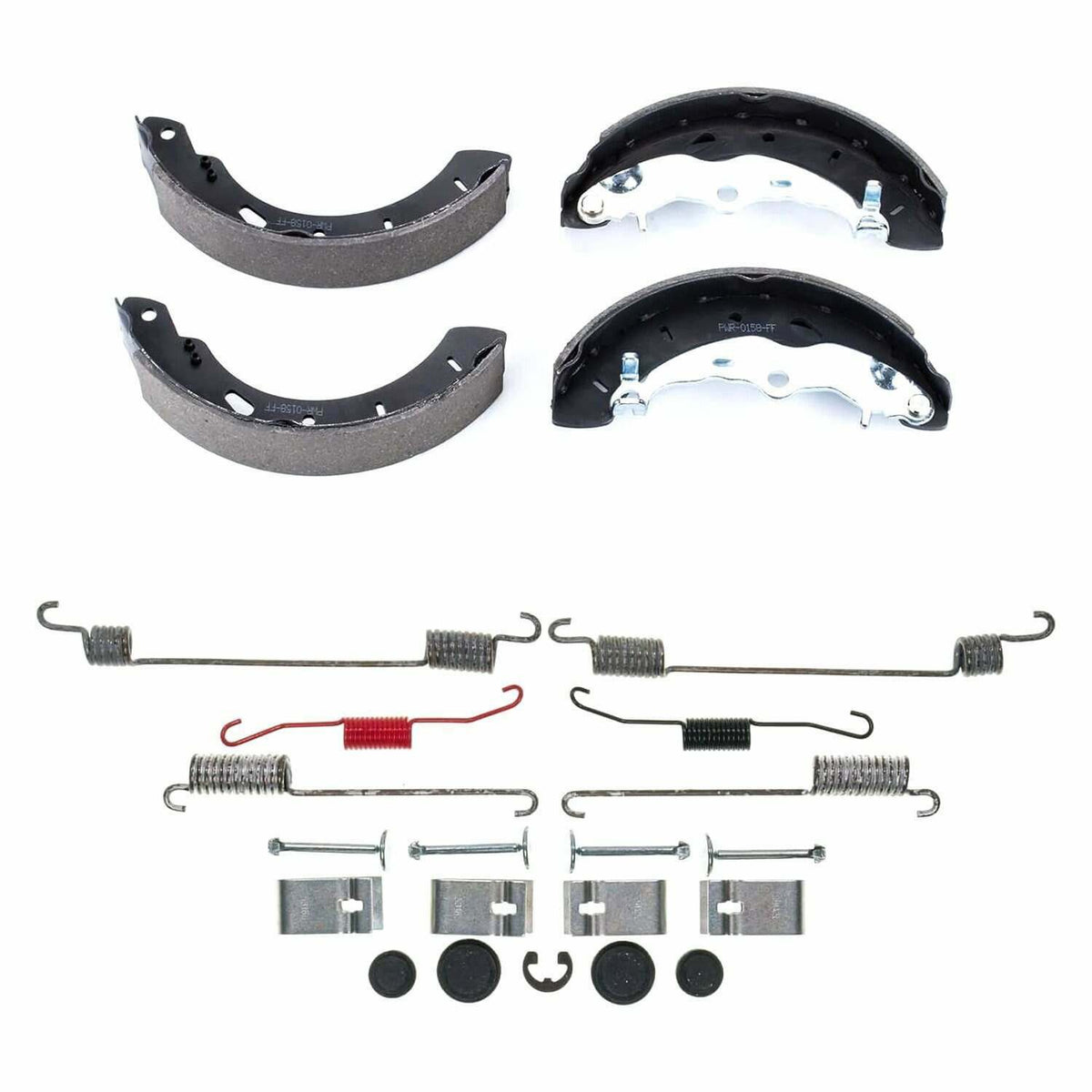 Power Stop 12-18 Ford Focus Rear Brake Shoes w/Hardware - SSH1004L