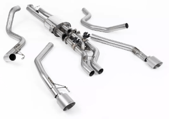 Milltek Valved Cat-Back Performance Exhaust - 4.5" Polished Tips (2024+ Ranger Raptor) - SSXFD448