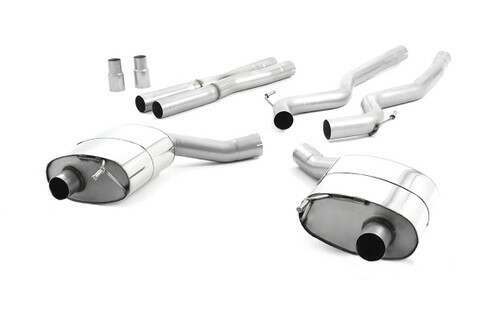 Milltek Sport Cat-back Dual Outlet Non Res (Louder) with Burnt Titanium GT-100 Tips (2015-2023 Mustang 5.0 V8 GT (Fastback)) - SSXFD219