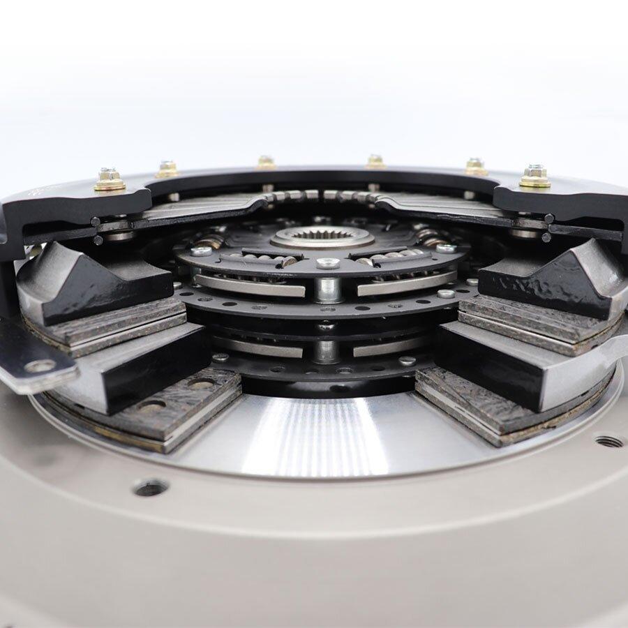Tilton 55-1002 ST-246 Twin Disc Clutch Kit Sprung Hub Organic (Chevy V8 Early Tremec T56 6 Speed / TKO 5 Speed 26 Spline)