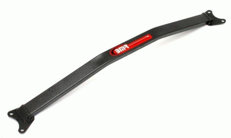 BMR Suspension STB011H 2005-2014 Mustang Strut Tower Brace for Cars with Plenum Covers (Black Hammertone)