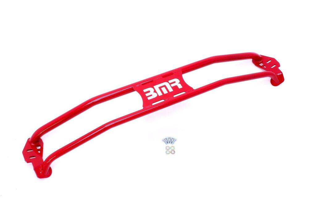 BMR STB017R 2011-2015 5th Gen Camaro Strut Tower Brace, Front, 2-point, Fits Non-supercharged V8 (Red)