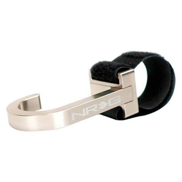 NRG Universal CNC Steering Wheel Hook with Velcro Titanium - STR-100TI