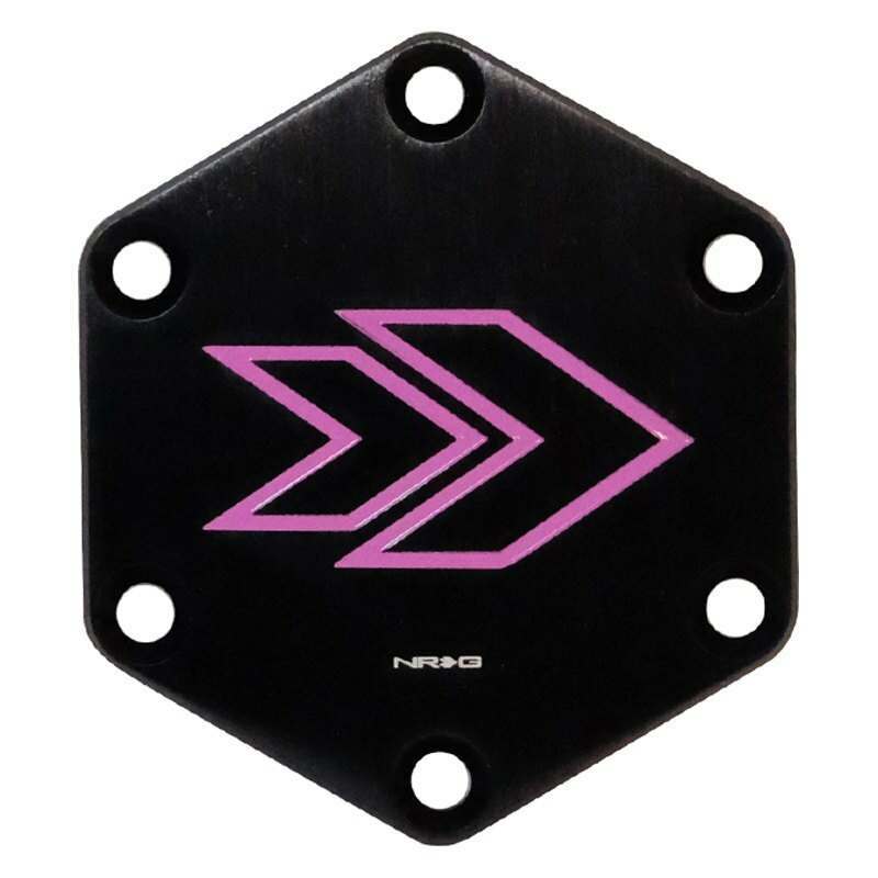 NRG Arrow engraved Horn Delete Button-PURPLE - STR-620PP