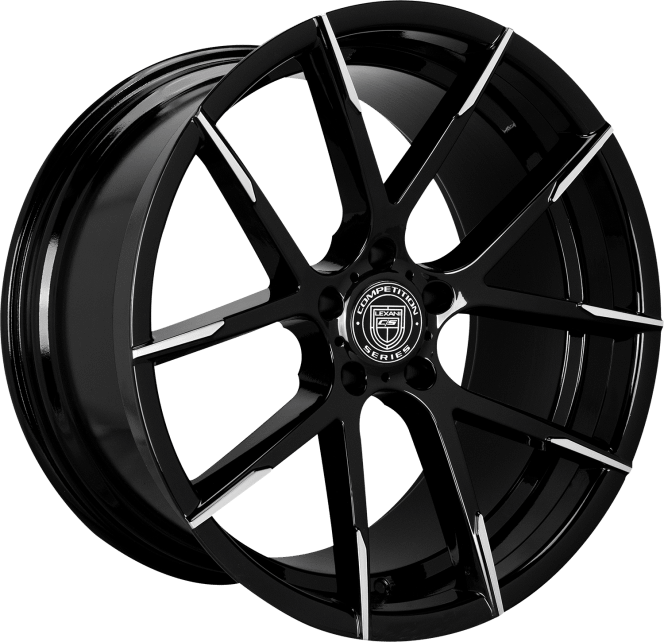Lexani STUTTGART Wheel 20x8.5, 5x112 Bolt Pattern, 30mm Offset, Machined Finish - Machined Tips - 801-2085-45-30MBT
