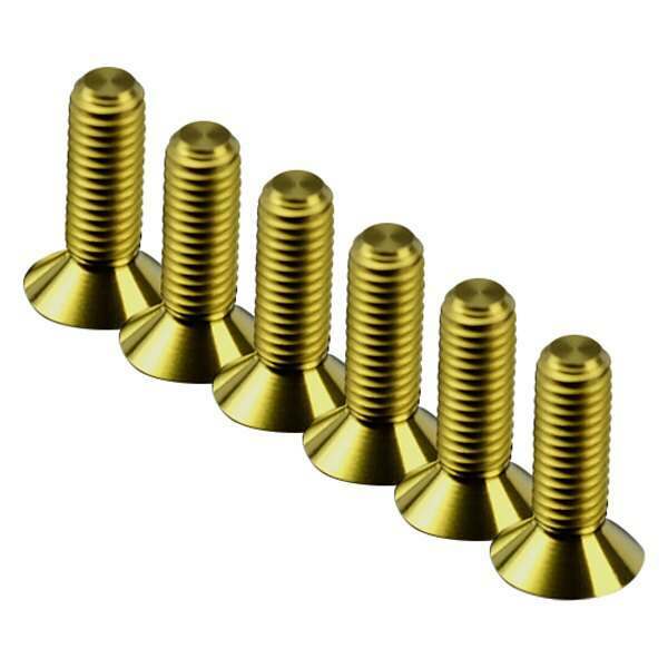 NRG Titanium Gold Steering wheel Screw Kit Upgrade " CONICAL" 16mm - SWS-100TI-GD
