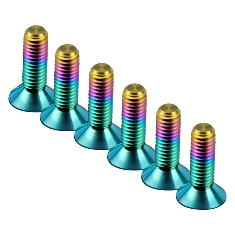 NRG Titanium Multi color Steering wheel Screw Kit Upgrade " CONICAL" 16mm - SWS-100TI-MC
