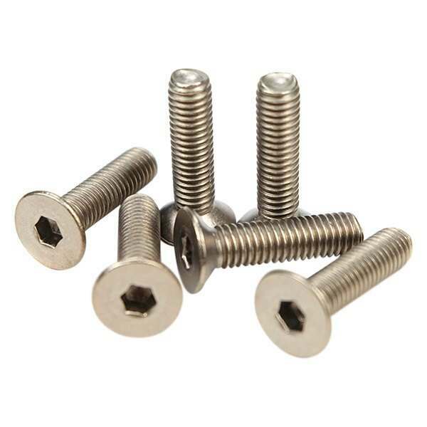 NRG Titanium Silver Steering wheel Screw Kit Upgrade " CONICAL" - SWS-100TI