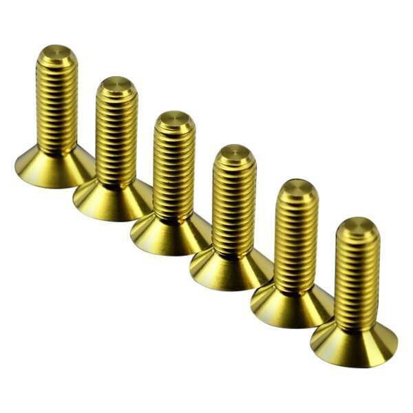 NRG Titanium Gold Steering wheel Screw Kit Upgrade " CONICAL" 12mm - SWS-101TI-GD