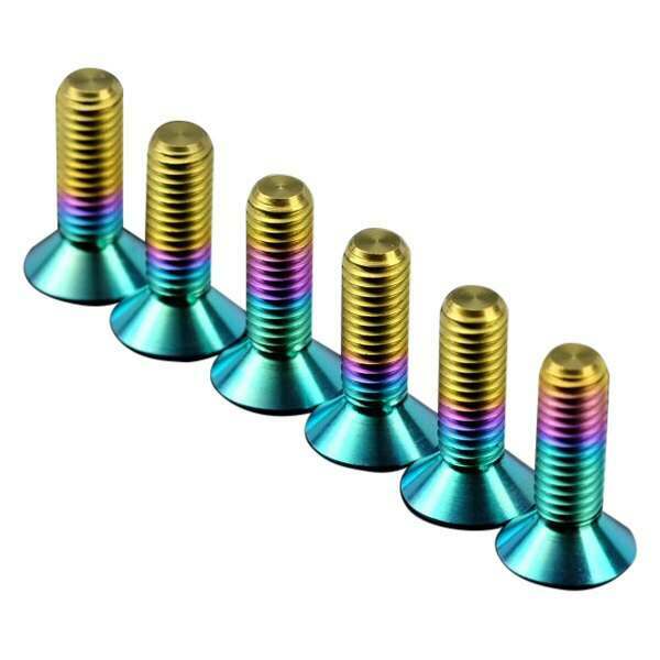 NRG Titanium Multi color Steering wheel Screw Kit Upgrade " CONICAL" 12mm - SWS-101TI-MC