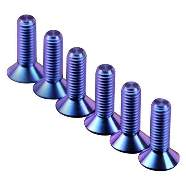 NRG Titanium Purple Steering wheel Screw Kit Upgrade " CONICAL" 12mm - SWS-101TI-PP