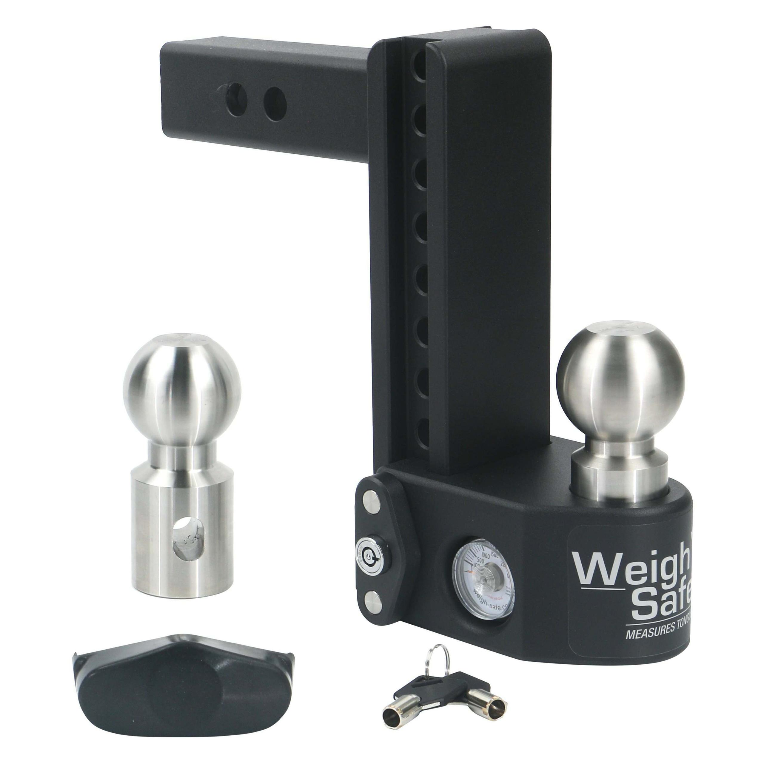 Weigh Safe Steel Weigh Safe Adjustable Drop Hitch - 8" Drop &Amp; 2.5" Shank - SWS8-2.5