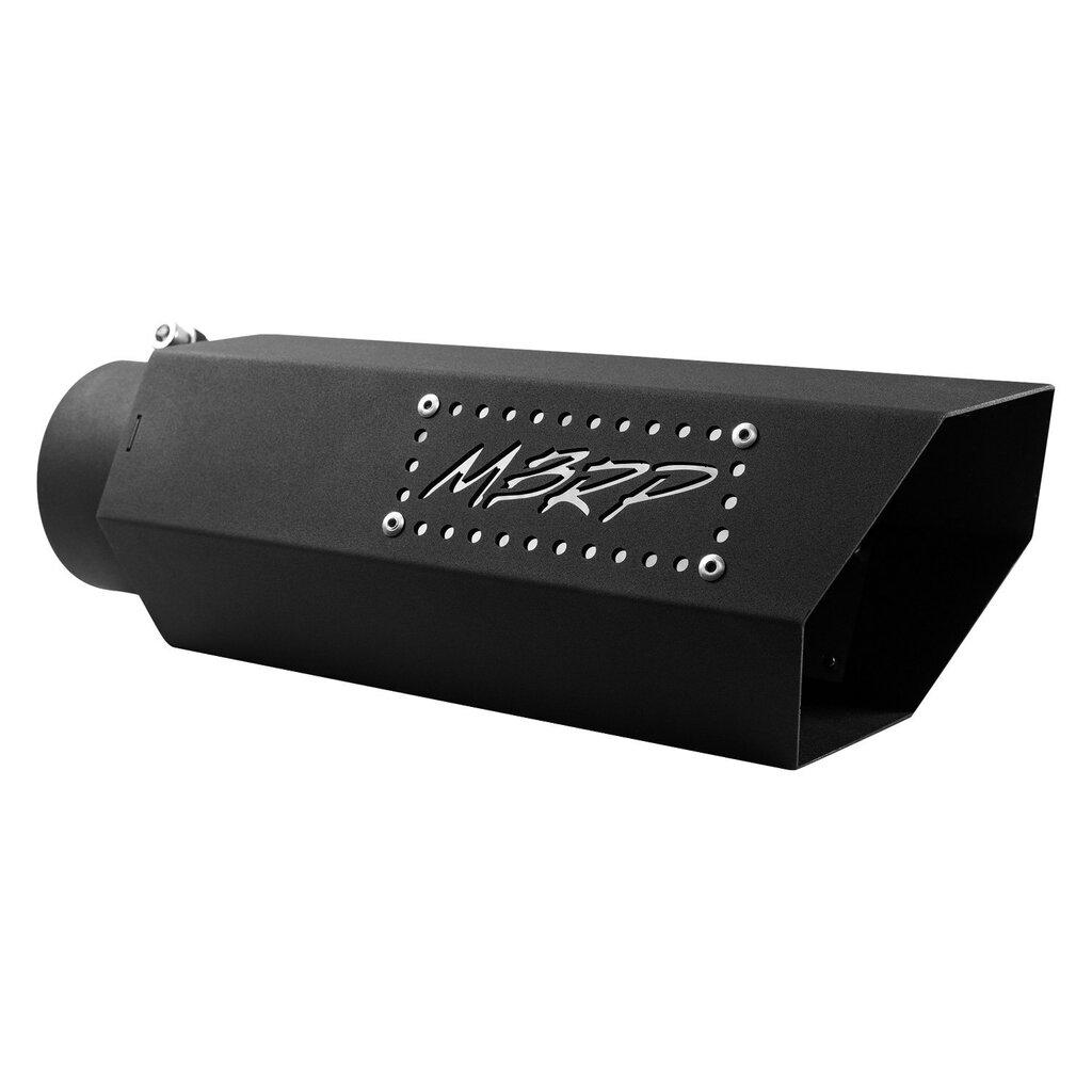 MBRP Powdered Coated Stainless Steel; 4" Inlet 5" Outside Diameter 16" Assembled Length. - T5164BLK