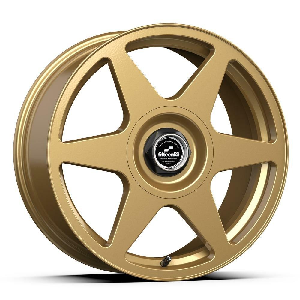 fifteen52 18x8.5 (5x112 & 5x120 bolt) TARMAC EVO Wheel, 6.14 BS in GOLD (GLOSS GOLD) - STTGG-88551+35