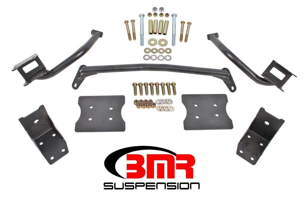 BMR TBR004H 1979-2004 Mustang Torque Box Reinforcement Plate Kit (TBR005 And TBR003) (Black Hammertone)