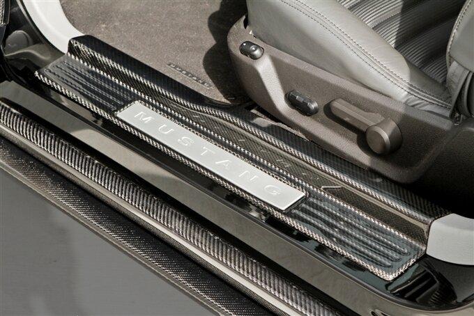 TruCarbon 2005-2014 Mustang Carbon Fiber LG108 Door Sills