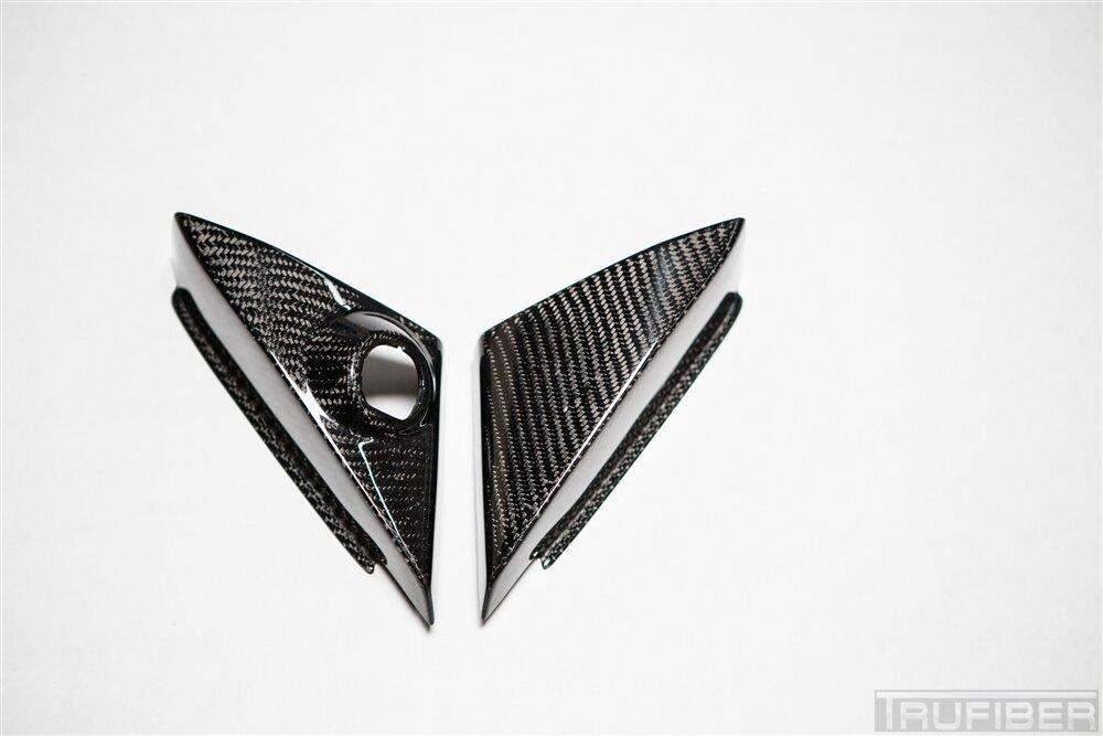 TruCarbon 2005-2014 Mustang Carbon Fiber LG116 Mirror Switch Covers