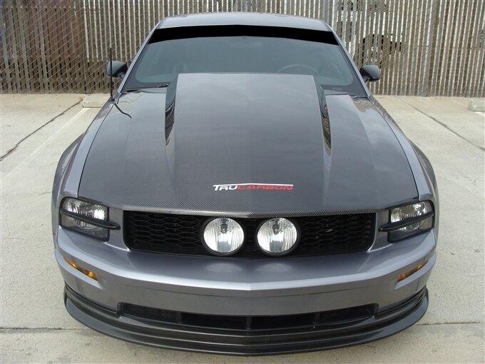 TruCarbon 2005-2009 Mustang Carbon Fiber A49-3 Hood
