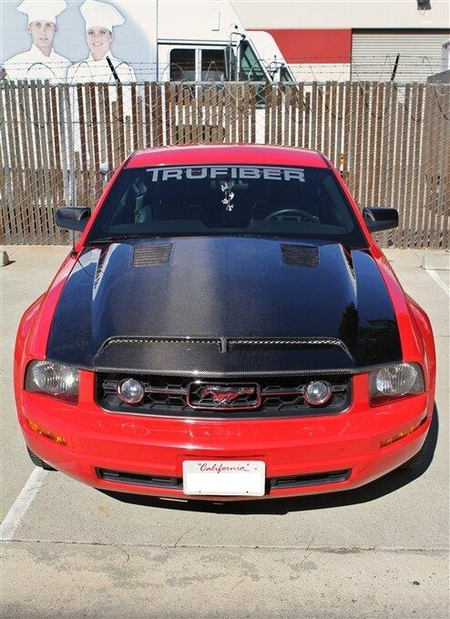 TruCarbon 2005-2009 Mustang Carbon Fiber A53 Hood