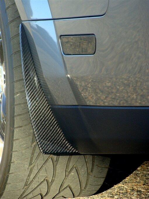 TruCarbon 2005-2009 Mustang Carbon Fiber LG52 Splash Guards (For CS and GT500)