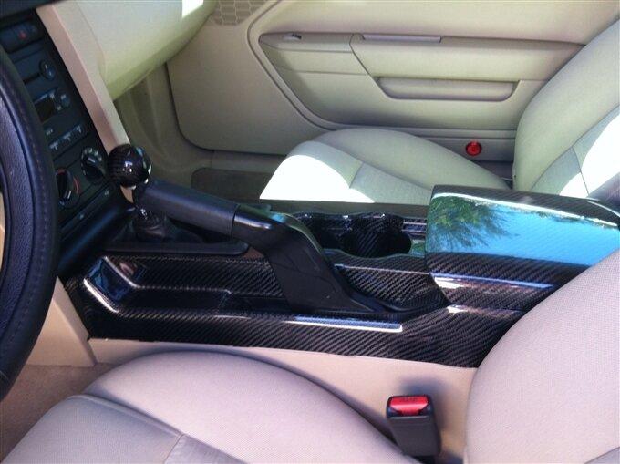 TruCarbon 2005-2009 Mustang Carbon Fiber LG95 Center Console