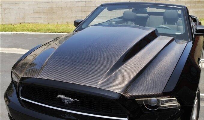 TruCarbon 2010-2014 Mustang Carbon Fiber A49-3KR Hood