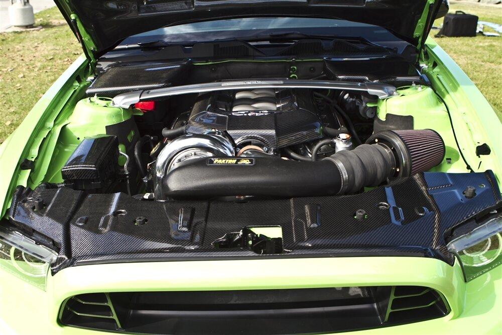 TruCarbon 2013-2014 Mustang Carbon Fiber LG137 Radiator Cover