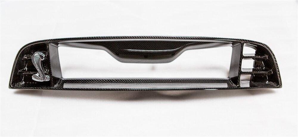 TruCarbon 2013-2014 Mustang GT500 Carbon Fiber LG170KR Front Bumper Upper Grille