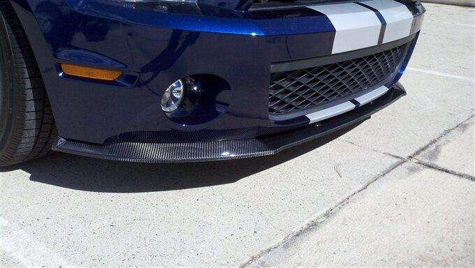 TruCarbon 2010-2014 Mustang GT500 Carbon Fiber LG44KR Chin Spoiler