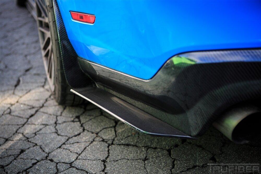 TruCarbon 2010-2014 Mustang Carbon Fiber LG56 Rear Diffuser Splitters
