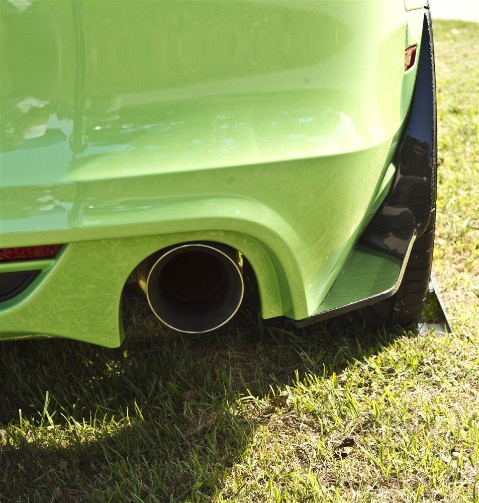 TruCarbon 2010-2014 Mustang Carbon Fiber LG56 Rear Diffuser Splitters