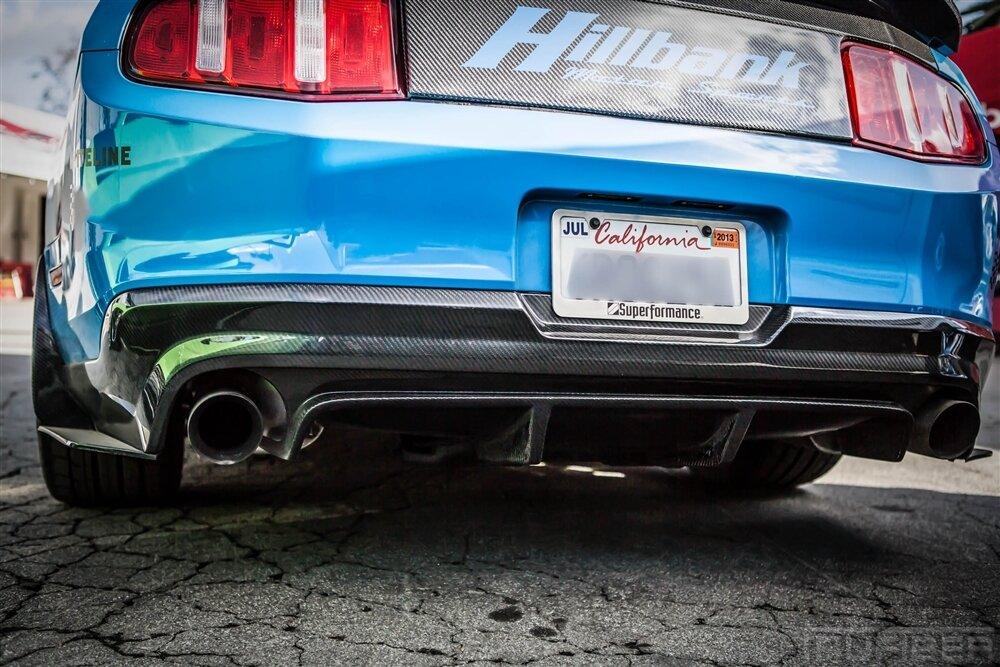 TruCarbon 2010-2012 Mustang Carbon Fiber LG58 Rear Diffuser