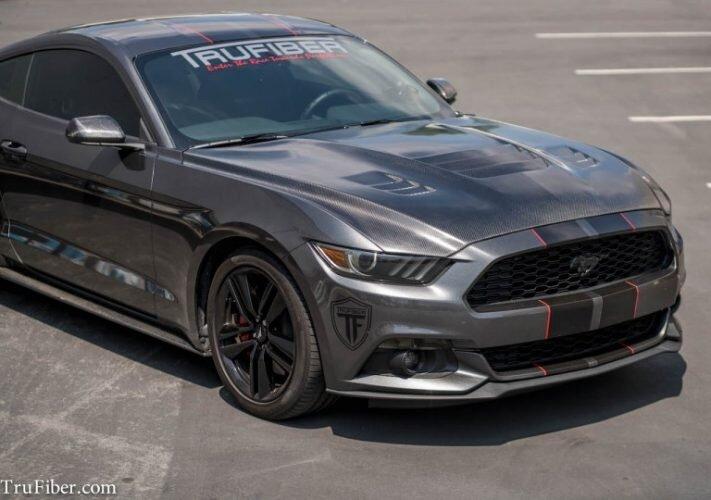 TruCarbon A81-RL Lightweight Carbon Fiber Hood – 2015–2017 Mustang GT / EcoBoost / V6 (TC10026-A81-RL)