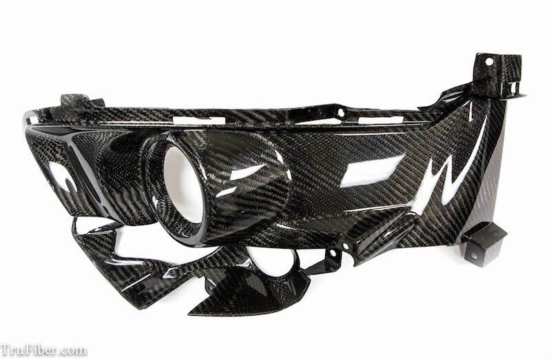 TruCarbon TC10026-LG237 2015-2017 Mustang Carbon Fiber LG237 Fog Light Bezels (GT / V6 / Ecoboost Hardtop ONLY)